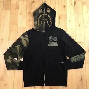 BAPE × Undefeated shark full zip hoodie a bathing ape